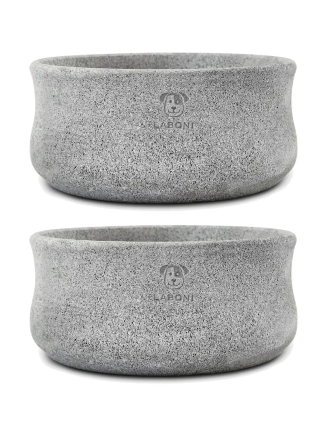 Ruokakupit Ja -Tarvikkeet|Laboni Rocky vuolukivi design ruokakulho - Tuplapakkaus