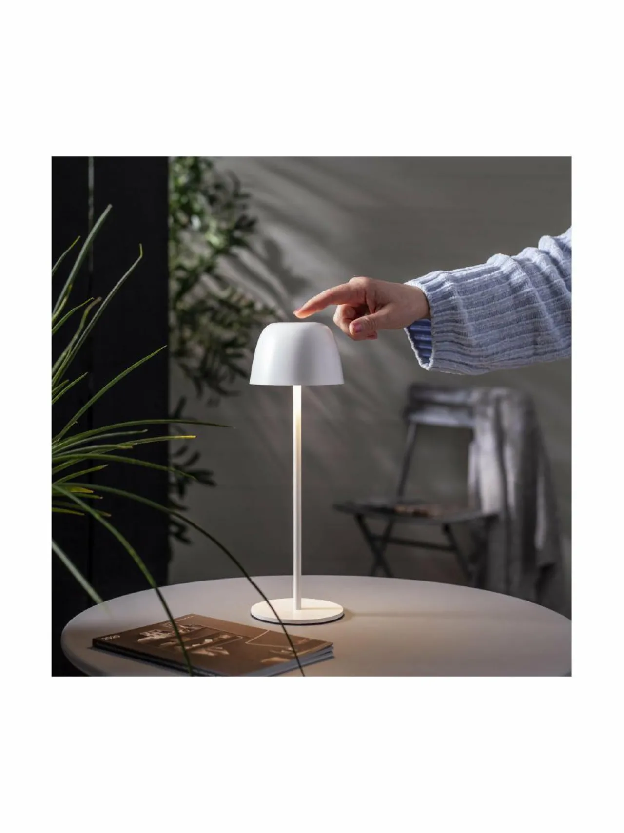 Muut Joulukoristeet|Koriste-Esineet|Star Trading Ronda USB- ladattava pöytävalaisin, ulko- ja sisäkäyttöön 11 x 11 x 34,5 cm VALKOINEN