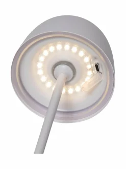 Muut Joulukoristeet|Koriste-Esineet|Star Trading Ronda USB- ladattava pöytävalaisin, ulko- ja sisäkäyttöön 11 x 11 x 34,5 cm VALKOINEN