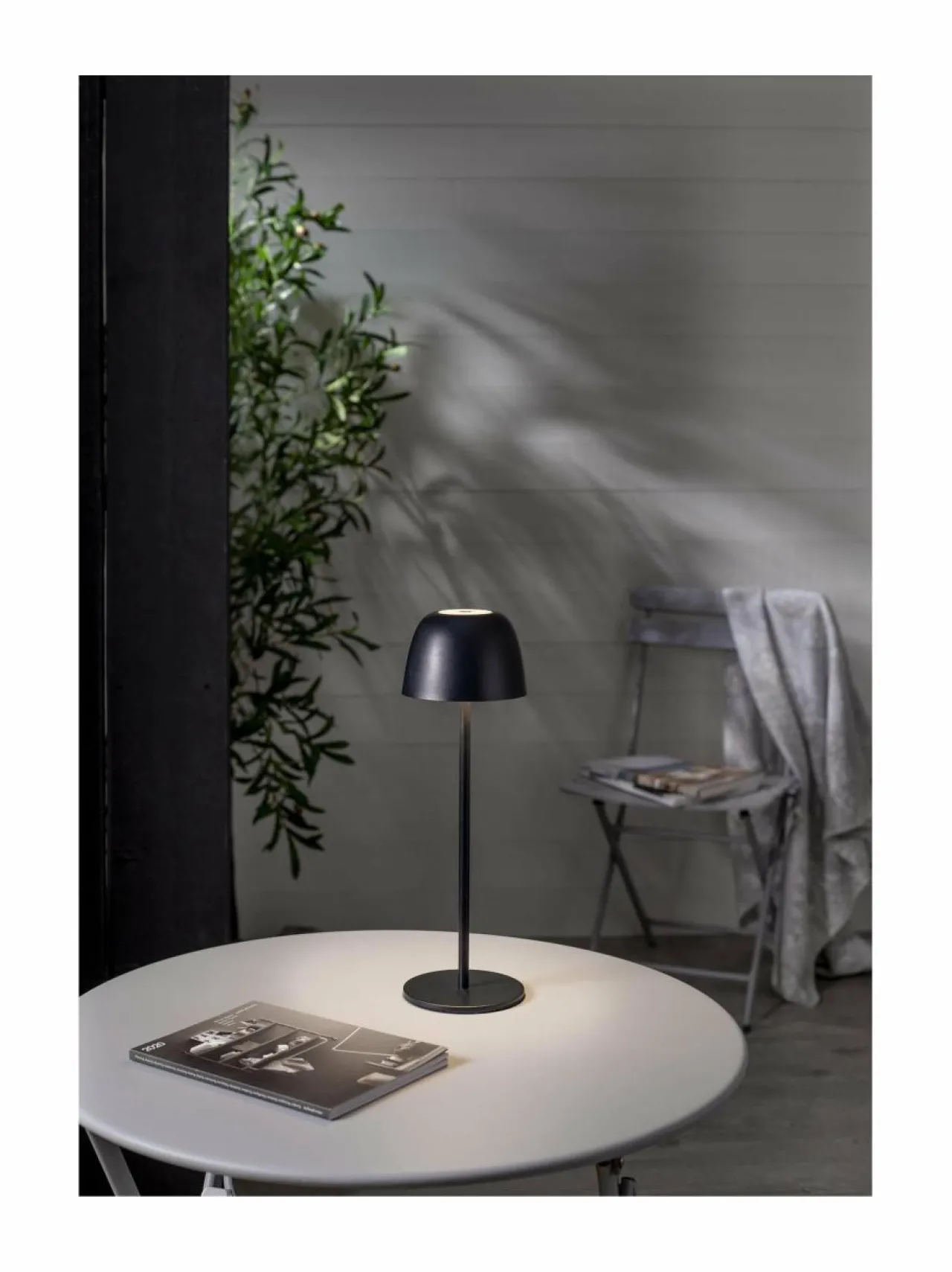 Muut Joulukoristeet|Star Trading Ronda USB- ladattava pöytävalaisin, ulko- ja sisäkäyttöön 11 x 11 x 34,5 cm MUSTA