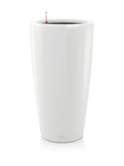 Ruukut & Istutusastiat|Lechuza Rondo Premium Valkoinen Altakasteluruukku ∅30 korkeus 56cm VALKOINEN KIILTÄVÄPINTA