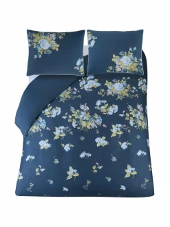 Liinavaatteet|Laura Ashley Rosemore-satiinipussilakanasetti 12 MIDNIGHT