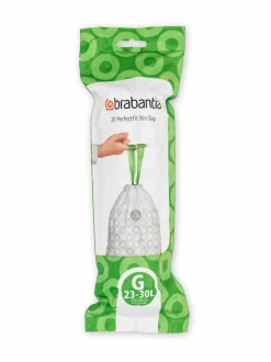 Roskakorit & -Pussit|Brabantia Roskapussi 30 l, 20 kpl VALKOINEN