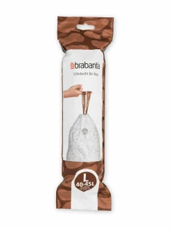 Roskakorit & -Pussit|Brabantia Roskapussi 45 l, 10 kpl VALKOINEN