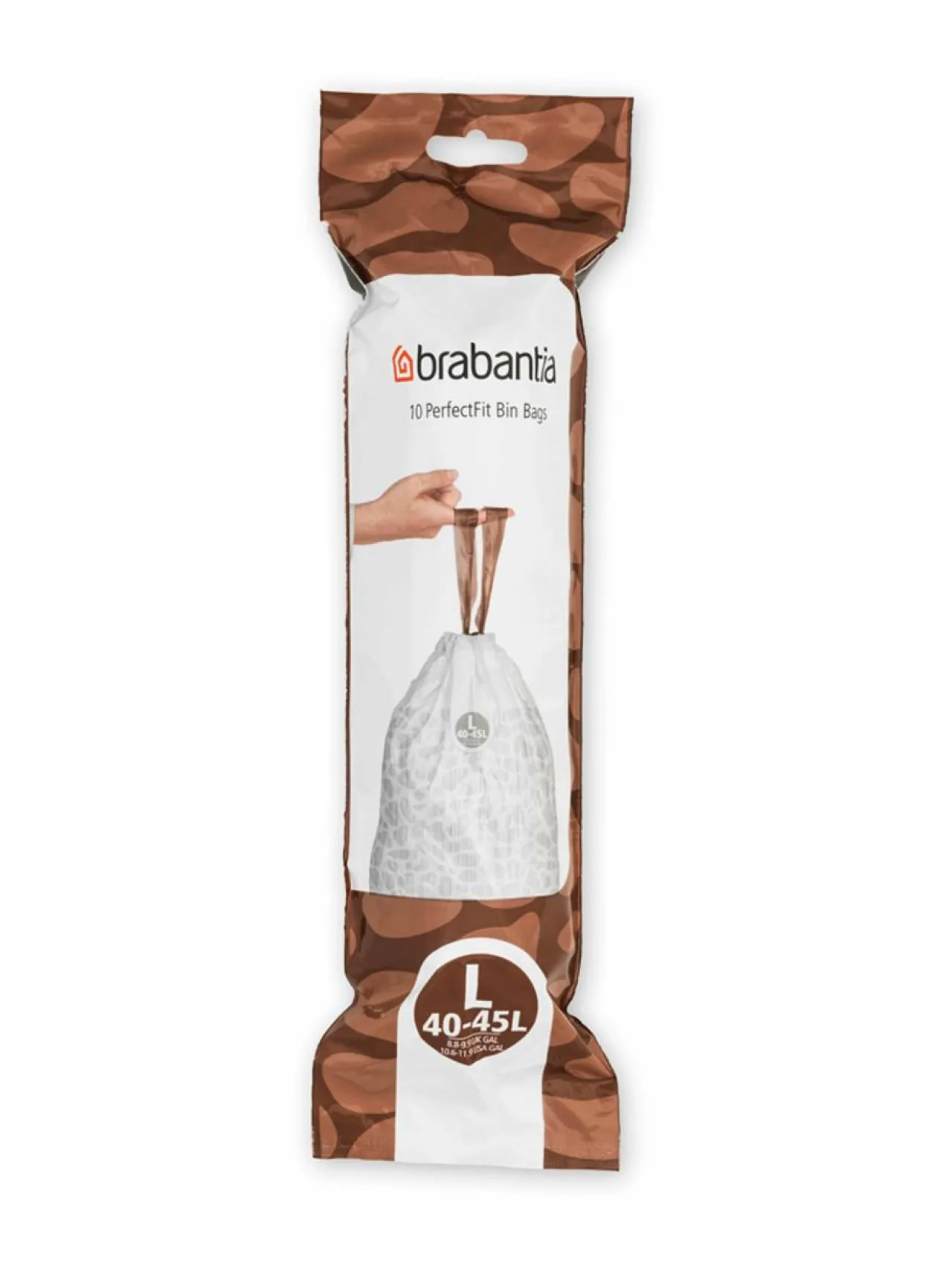 Roskakorit & -Pussit|Brabantia Roskapussi 45 l, 10 kpl VALKOINEN