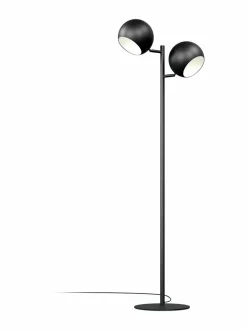 Lattiavalaisimet|Design by Grönlund Round Double -lattiavalaisin 145 cm 05 MATT BLACK