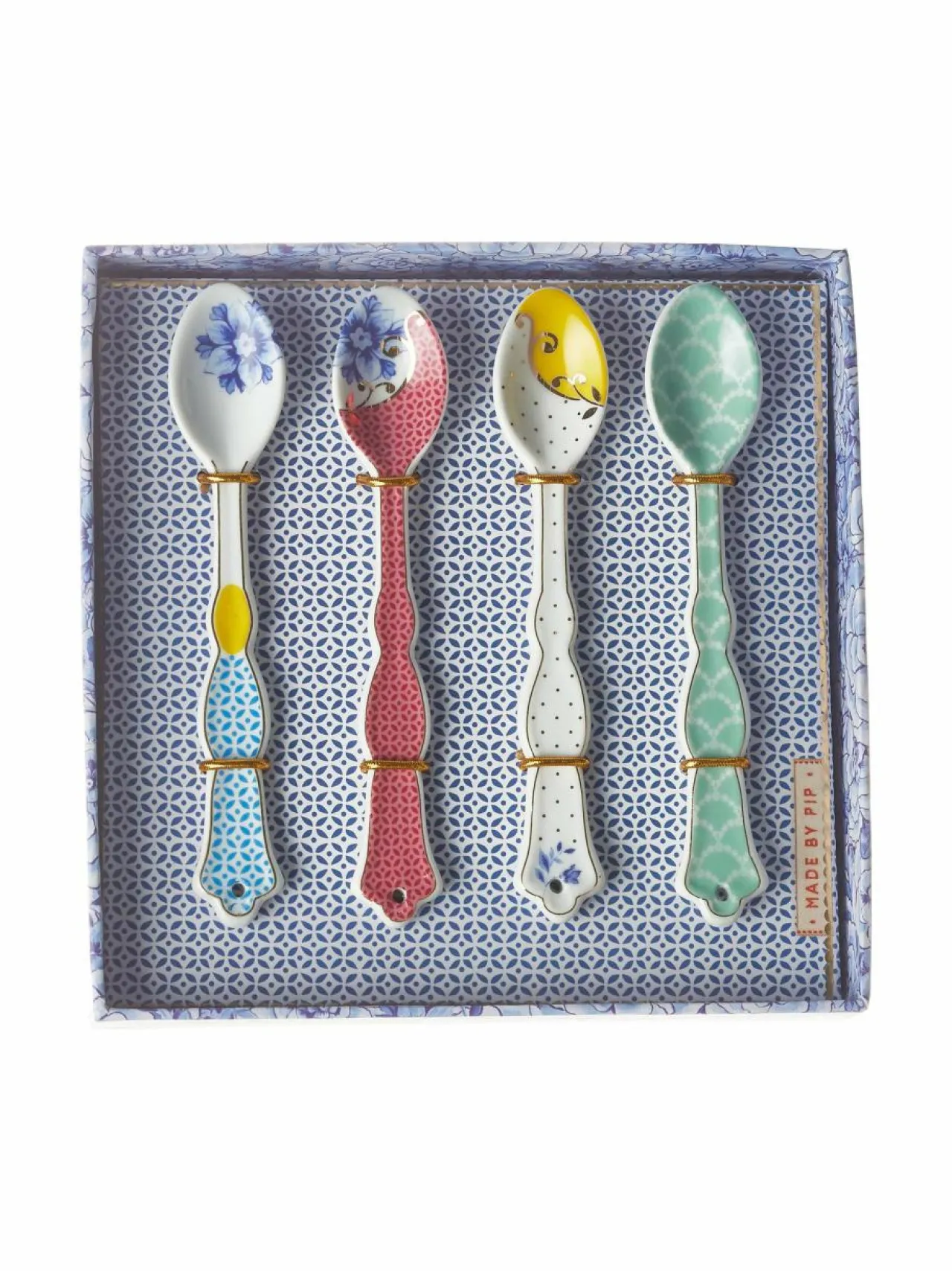 Aterimet & Tarjoiluvälineet|PIP Studio Royal-teelusikka 4 kpl MONIVÄRINEN