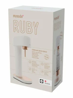 Muut Keittiölaitteet|Mysoda Ruby 2 -hiilihapotuslaite 14 x 24 x 41 cm WHITE COPPER