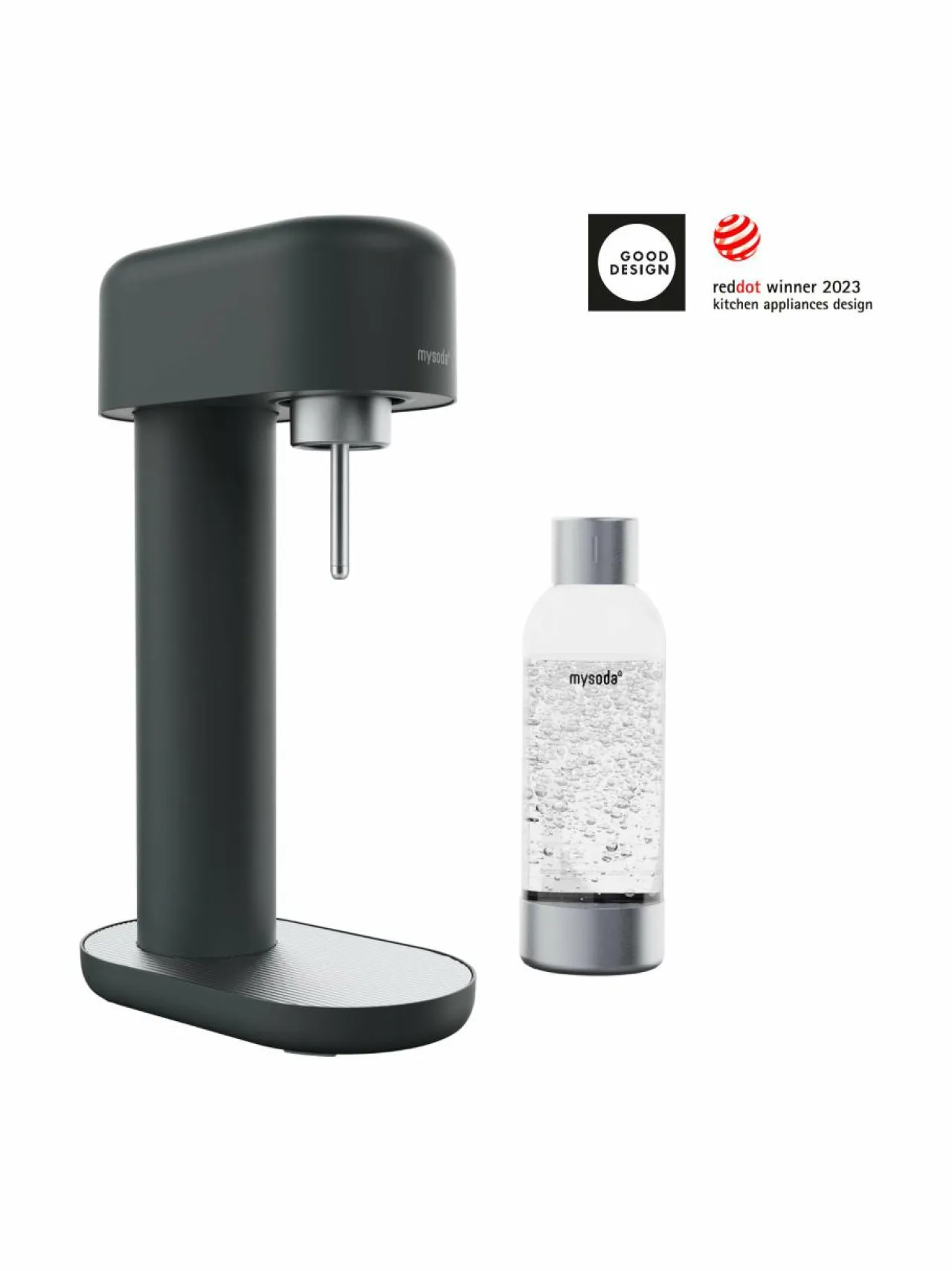 Muut Keittiölaitteet|Mysoda Ruby 2 -hiilihapotuslaite 14 x 24 x 41 cm BLACK SILVER