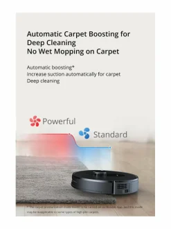 Pölynimurit|360 Robot S8 Plus -robottipölynimuri tyhjennystelakalla BLACK