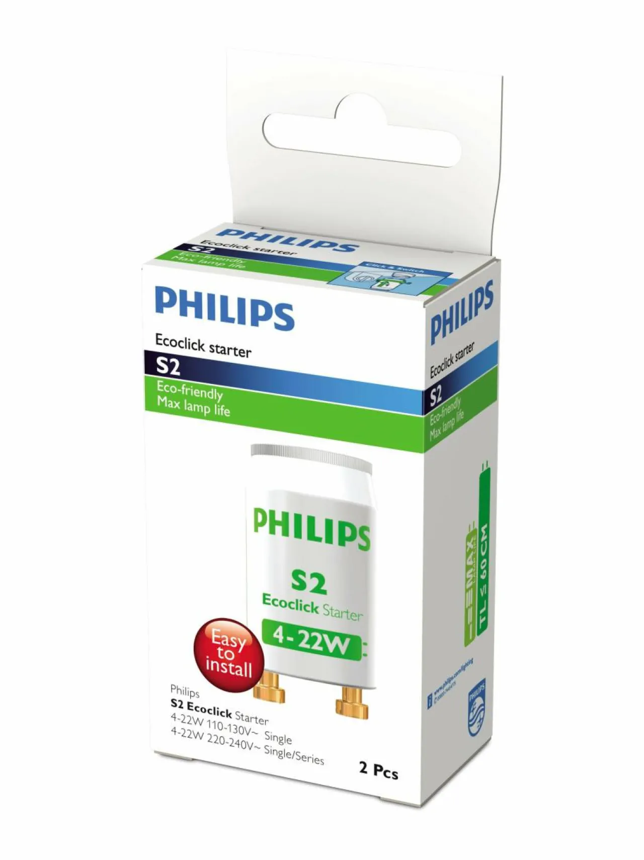 Lamput|Philips S2 4-22W SER 220-240V WH 2PF/10 -hehkusytytin WHITE