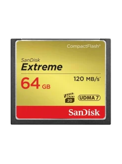 Kamerat|Sandisk Extreme 64GB CompactFlash (120Mb/s) muistikortti