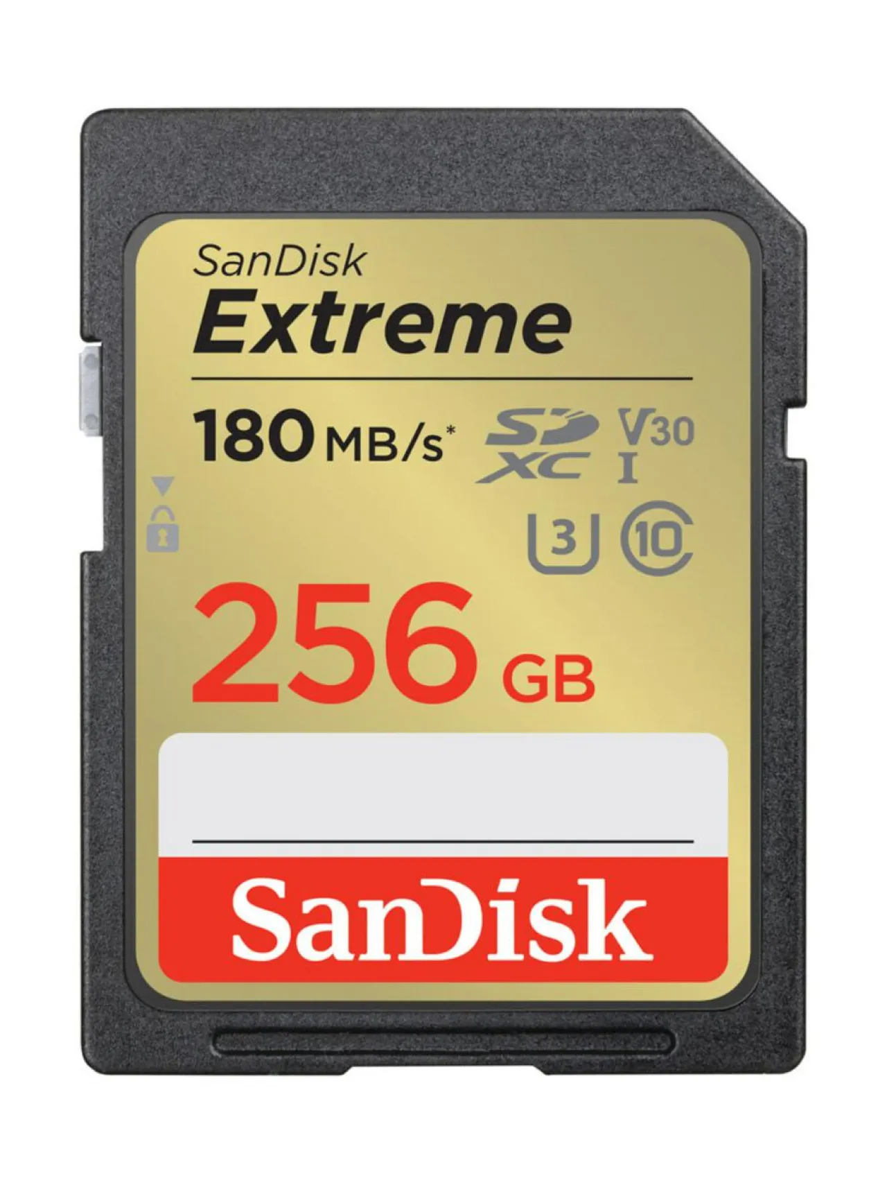 Kamerat|Sandisk Extreme 256GB SDXC (180MB/s) UHS-I (U3 / V30) muistikortti