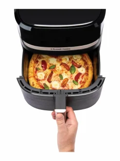 Grillit & Grillitarvikkeet|Russell Hobbs Satisfry Airfryer ilmafriteerauskeitin, 8.3L BLACK