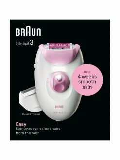 Ihokarvanpoisto|Braun SE3031 Silk-épil 3 -epilaattori WHITE