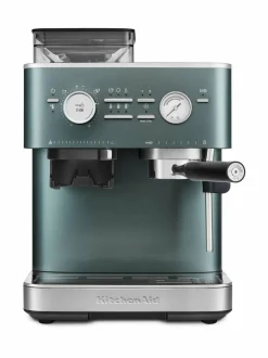 Kahvin- & Vedenkeittimet|KitchenAid Semi Auto Espresso KES6551 -puoliautomaattinen espressokone kahvimyllyllä JUNIPER