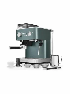 Kahvin- & Vedenkeittimet|KitchenAid Semi Auto Espresso KES6551 -puoliautomaattinen espressokone kahvimyllyllä JUNIPER