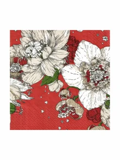 Keittiö- & Kattaustekstiilit|Havi Servetti 24 x 24 cm, 20 kpl RED