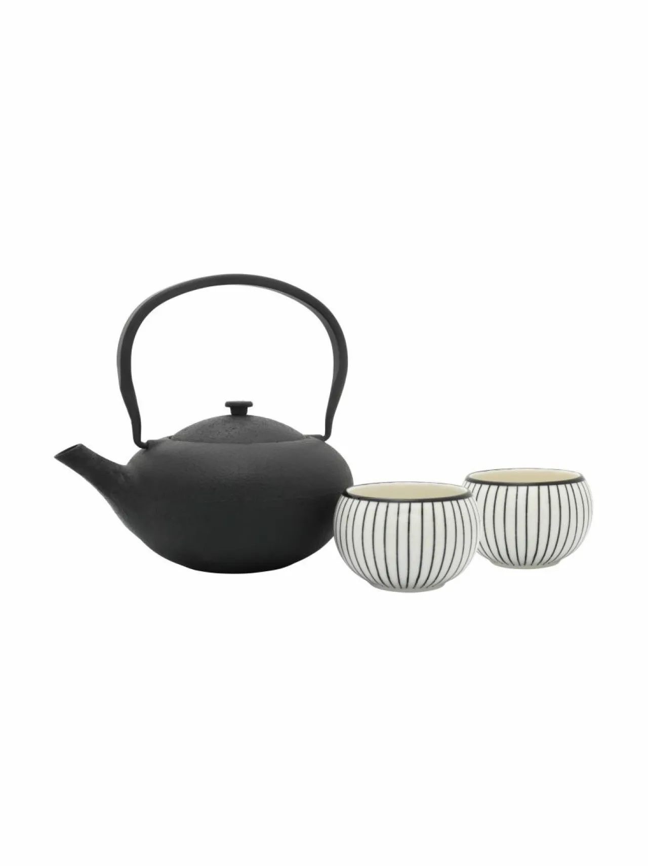 Tee, Kahvi & Vesi|Bredemeijer Shanxi Tea Set -teepannu ja kaksi kuppia BLACK
