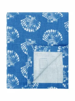 Keittiö- & Kattaustekstiilit|Lexington Shell-pöytäliina BLUE/WHITE