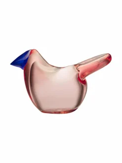 Koriste-Esineet|Iittala Sieppo-lasilintu LOHENPUNAINEN