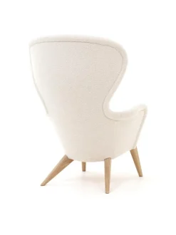 Sohvat & Nojatuolit|Ornäs Siesta lepotuoli - Orsetto kangas, tammijalka VALKOINEN