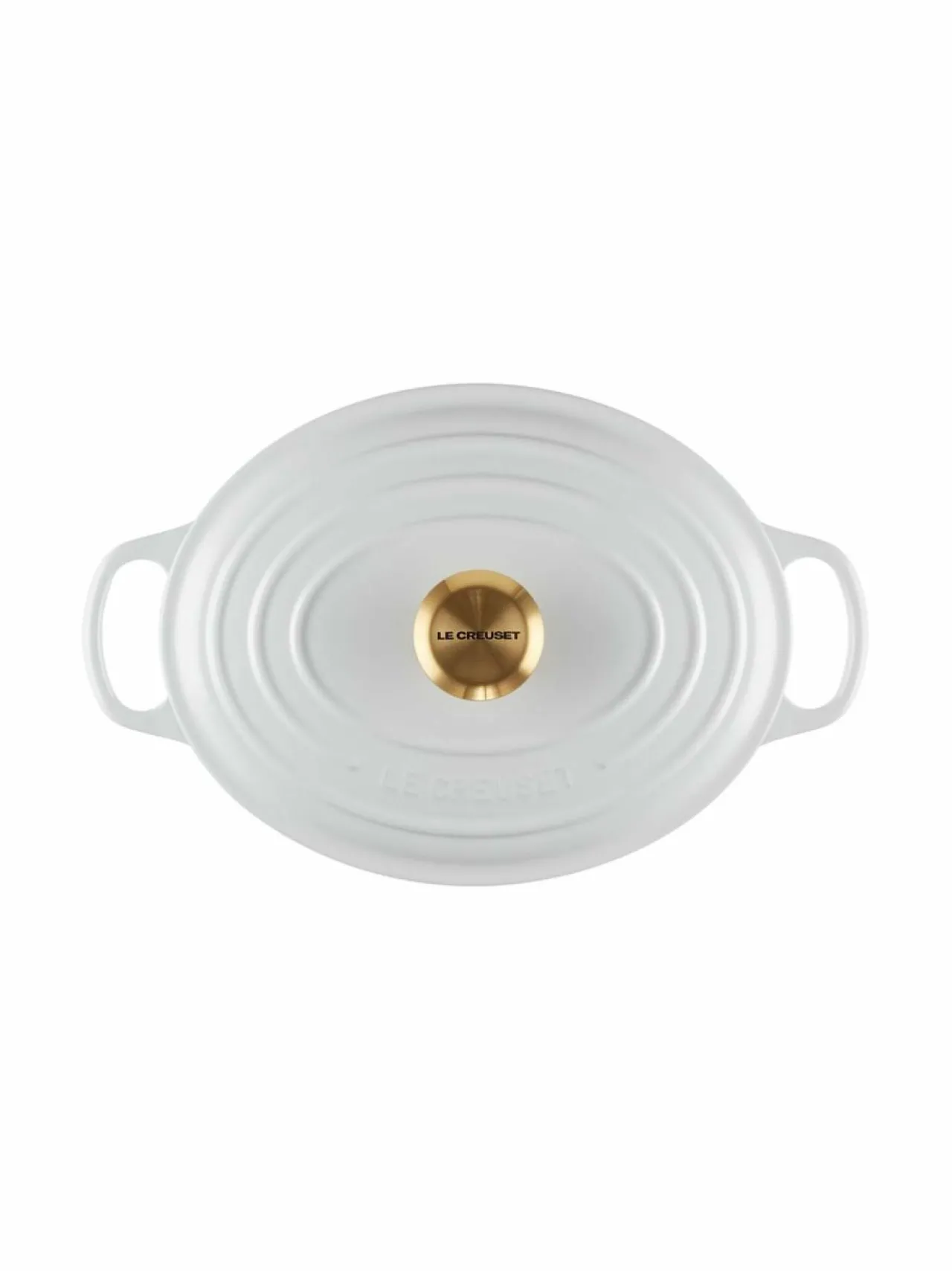 Keitto- & Paistoastiat|Le Creuset Signature Oval -valurautapata 27 cm WHITE