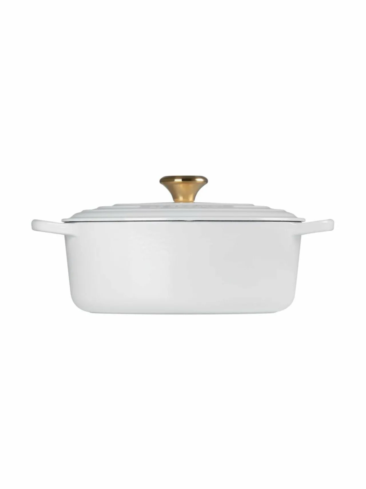 Keitto- & Paistoastiat|Le Creuset Signature Oval -valurautapata 27 cm WHITE