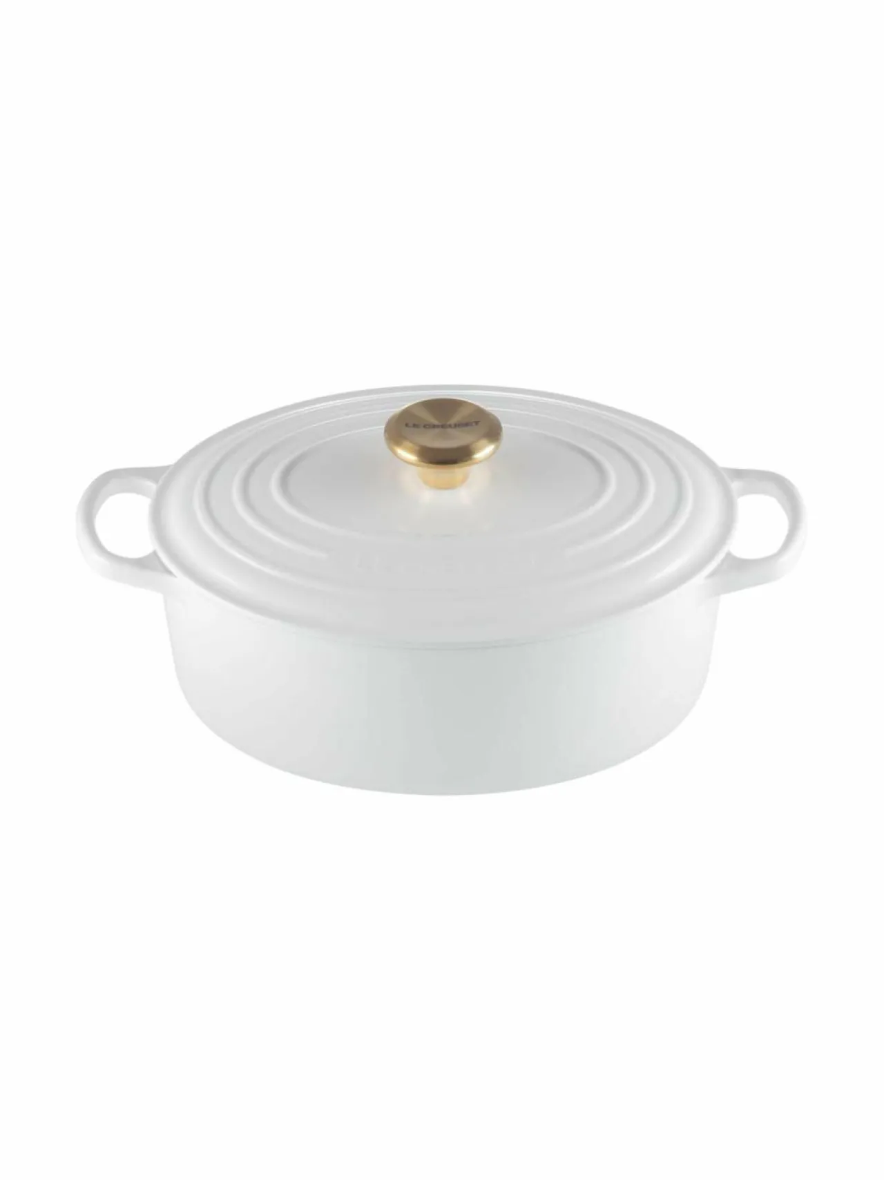 Keitto- & Paistoastiat|Le Creuset Signature Oval -valurautapata 27 cm WHITE