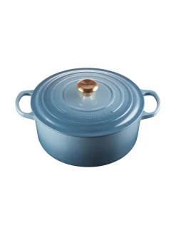 Keitto- & Paistoastiat|Le Creuset Signature- pyöreä valurautapata 28 cm CHAMBRAY