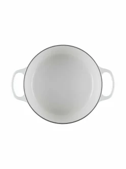 Keitto- & Paistoastiat|Le Creuset Signature Round -valurautapata 24 cm WHITE