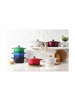 Keitto- & Paistoastiat|Le Creuset Signature Round -valurautapata 28 cm WHITE