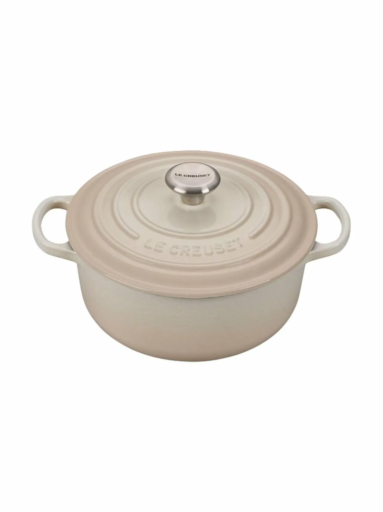 Keitto- & Paistoastiat|Le Creuset Signature-pata, pyöreä 4,2 l MERINGUE