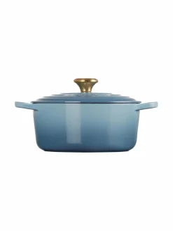 Keitto- & Paistoastiat|Le Creuset Signature-pyöreä valurautapata 4.2 l CHAMBRAY