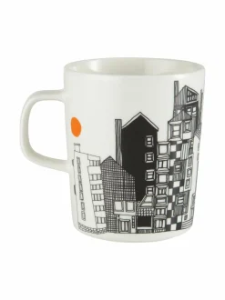 Mukit & Kupit & Asetit|Marimekko Siirtolapuutarha-muki 2,5 dl MUSTAVALKOINEN