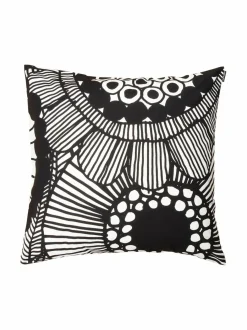 Sisustustyynyt|Marimekko Siirtolapuutarha-tyynynpäällinen 50 x 50 cm MUSTA