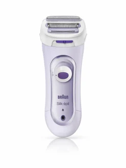 Ihokarvanpoisto|Braun Silk-épil Lady Shaver 5-560 3-in-1 -ladyshaver, trimmeri ja kuorintajärjestelmä LILA
