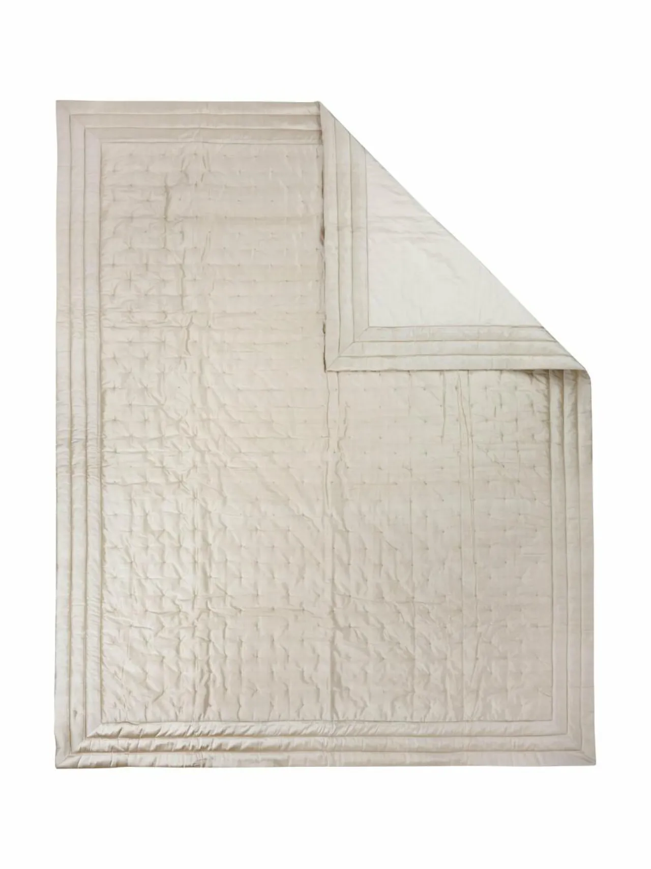 Huovat & Päiväpeitot|Villa Stockmann Silky- tikattu silkkipäiväpeite SAND OATMEAL 13-0401TPX