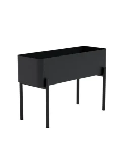 Ruukut & Istutusastiat|Eva Solo Outdoor Simply Grow kasvilaatikko jalustall MUSTA