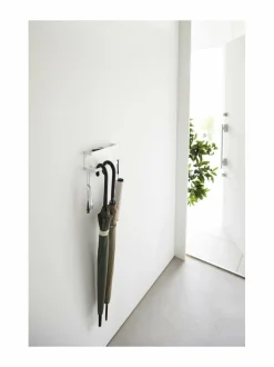 Säilytys|Yamazaki Smart- sateenvarjoteline seinään 6,5 x 20 x 9,5 cm WHITE