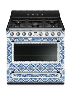 Liedet Ja Liesituulettimet|Smeg Dolce & Gabbana Blu Mediterraneo TR90DGME9 kaasuliesi