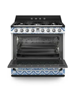 Liedet Ja Liesituulettimet|Smeg Dolce & Gabbana Blu Mediterraneo TR90DGME9 kaasuliesi