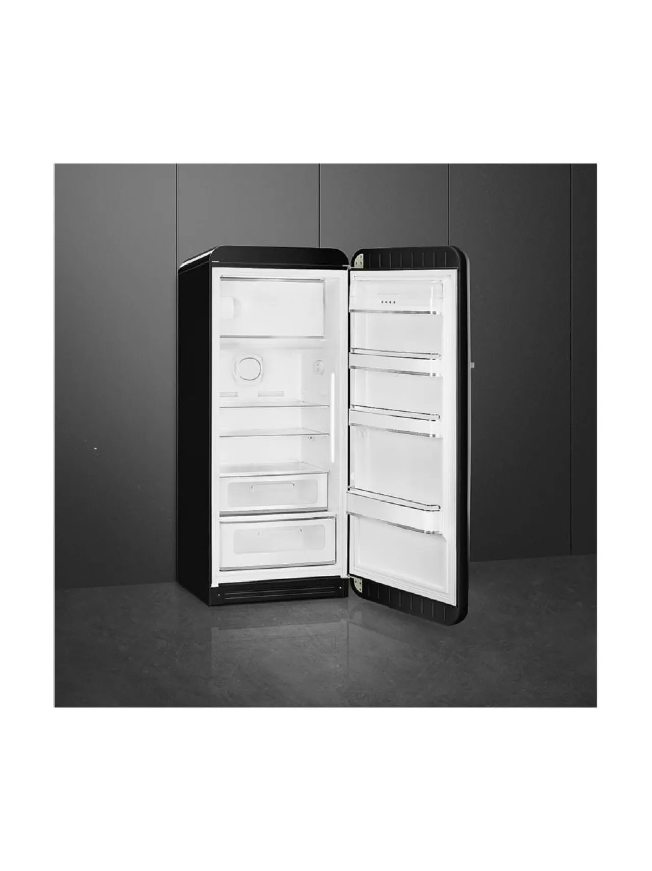 Jääkaapit Ja Pakastimet|Smeg FAB28RBL5 Jääkaappi, musta oikeakätinen