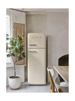 Jääkaapit Ja Pakastimet|Smeg FAB30RCR5 -jääkaappipakastin, kermanvalkoinen oikeakätinen