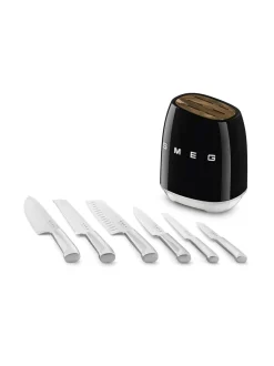 Keittiötarvikkeet|Smeg veitsisetti KBSF02BL musta