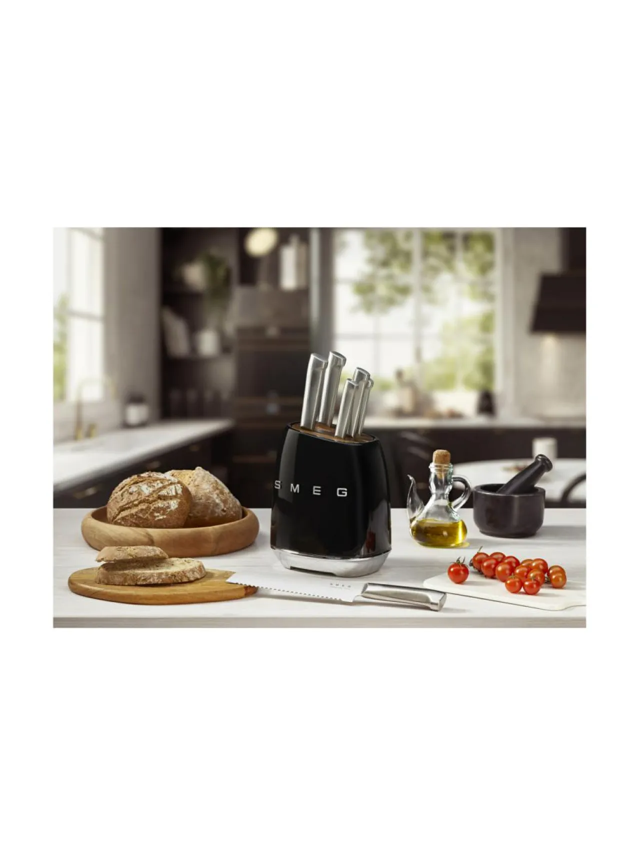 Keittiötarvikkeet|Smeg veitsisetti KBSF02BL musta