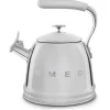 Tee, Kahvi & Vesi|Smeg viheltävä vesipannu WKF01SS, teräs