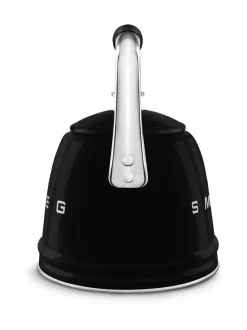 Tee, Kahvi & Vesi|Smeg viheltävä vesipannu WKF01BL, musta