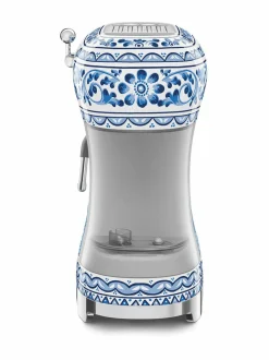 Kahvin- & Vedenkeittimet|Smeg x Dolce & Gabbana "Blu Mediterraneo" -käsikäyttöinen espressokone WHITE &AMP; BLUE
