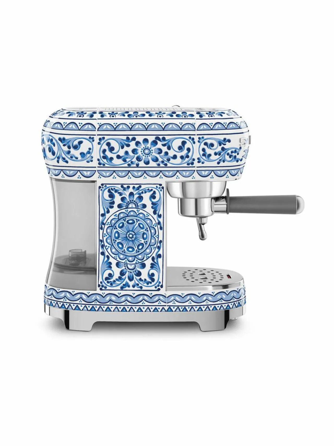 Kahvin- & Vedenkeittimet|Smeg x Dolce & Gabbana "Blu Mediterraneo" -käsikäyttöinen espressokone WHITE & BLUE